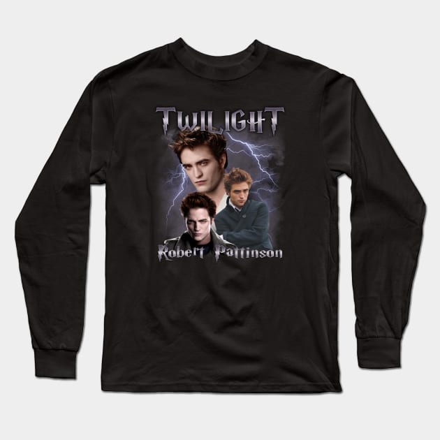 Robert Pattinson Homage Long Sleeve T-Shirt by Stephensb Dominikn